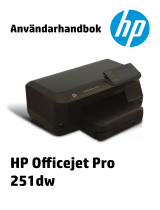 HP Officejet Pro 251dw Printer series Användarmanual