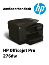 HP Officejet Pro 276dw Multifunction Printer series Användarmanual