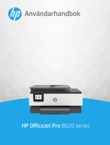 HP OfficeJet Pro 8020 All-in-One Printer series Användarmanual