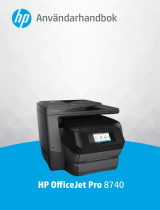 HP OfficeJet Pro 8740 All-in-One Printer series Användarmanual