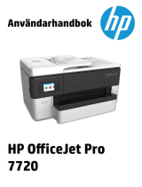 HP OfficeJet Pro 7720 Wide Format All-in-One Printer series Användarmanual