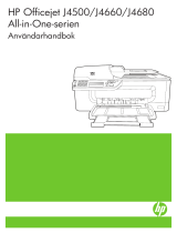 HP Officejet J4500/J4600 All-in-One Printer series Användarmanual