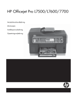 HP Officejet Pro L7700 All-in-One Printer series Installationsguide