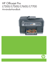 HP Officejet Pro L7500 All-in-One Printer series Användarmanual