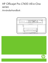 HP Officejet Pro L7400 All-in-One Printer series Användarmanual