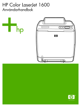 HP COLOR LASERJET 1600 PRINTER Användarguide