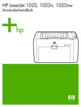 HP LaserJet 1022 Printer series Användarmanual