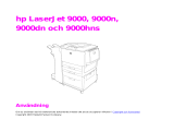 HP LaserJet 9000 Printer series Användarmanual