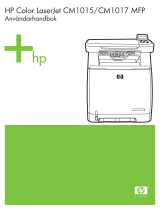HP Color LaserJet CM1015/CM1017 Multifunction Printer series Användarguide