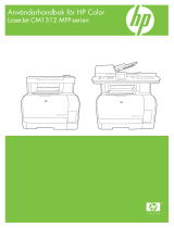 HP Color LaserJet CM1312 Multifunction Printer series Användarmanual