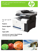 HP Color LaserJet CM3530 Multifunction Printer series Snabbstartsguide