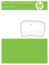 HP Color LaserJet CP1210 Printer series Användarmanual