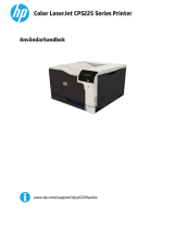 HP Color LaserJet Professional CP5225 Printer series Användarmanual
