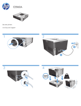 HP Color LaserJet Enterprise CP5525 Printer series Installationsguide