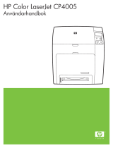 HP Color LaserJet CP4005 Printer series Användarmanual