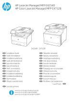 HP Color LaserJet Managed MFP E47528 series Installationsguide