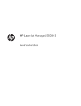 HP LaserJet Managed E50045 series Användarmanual
