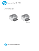 HP LaserJet Pro M11-M13 Printer series Användarmanual