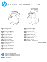 HP Color LaserJet Managed MFP E67650 series Installationsguide