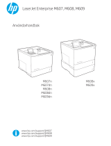 HP LaserJet Enterprise M607 series Användarmanual