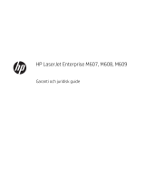 HP LaserJet Enterprise M609 series Användarguide