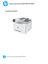 HP Color LaserJet Pro M280-M281 Multifunction Printer series Användarmanual