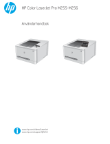 HP Color LaserJet Pro M255-M256 Printer series Användarmanual