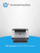 HP LaserJet M207e-M212e Printer series Användarmanual