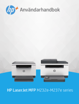 HP LaserJet MFP M232e-M237e Printer series Användarmanual
