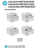 HP LaserJet Pro MFP M227 series Användarmanual