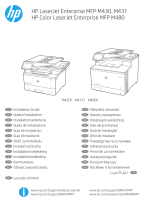 HP Color LaserJet Enterprise MFP M480 series Installationsguide