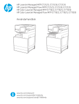HP LaserJet Managed MFP E72525-E72535 series Användarmanual