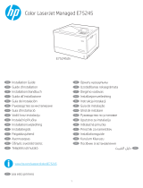 HP Color LaserJet Managed E75245 Printer series Installationsguide