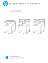 HP LaserJet Managed MFP E72425-E72430 series Användarmanual