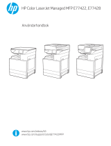 HP Color LaserJet Managed MFP E77422-E77428 series Användarmanual