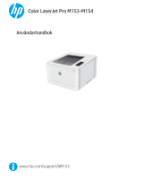 HP Color LaserJet Pro M153-M154 Printer series Användarmanual