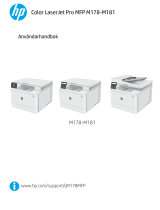 HP Color LaserJet Pro M180-M181 Multifunction Printer series Användarmanual