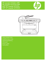 HP LaserJet M1522 Multifunction Printer series Snabbstartsguide