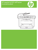 HP LaserJet M1522 Multifunction Printer series Användarmanual