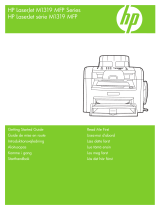 HP LaserJet M1319 Multifunction Printer series Användarmanual