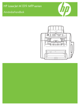 HP LaserJet M1319 Multifunction Printer series Användarmanual