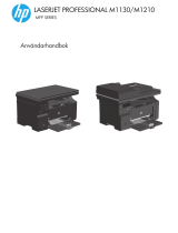 HP LaserJet Pro M1212nf Multifunction Printer series Användarmanual