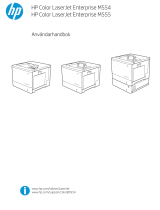 HP Color LaserJet Enterprise M555 Printer series Användarmanual