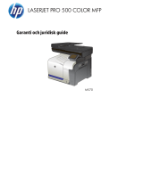 HP LaserJet Pro 500 Color MFP M570 Användarguide