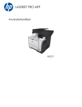 HP LaserJet Pro MFP M521 series Användarmanual