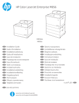 HP Color LaserJet Enterprise M856 Printer series Installationsguide