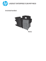 HP LaserJet Enterprise flow MFP M830 series Användarmanual