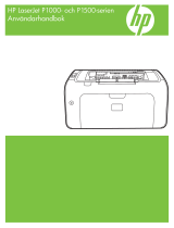 HP LaserJet P1500 Printer series Användarmanual