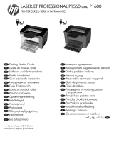 HP LaserJet Pro P1606 Printer series Användarmanual