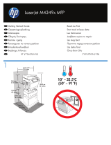 HP LaserJet M4349 Multifunction Printer series Snabbstartsguide